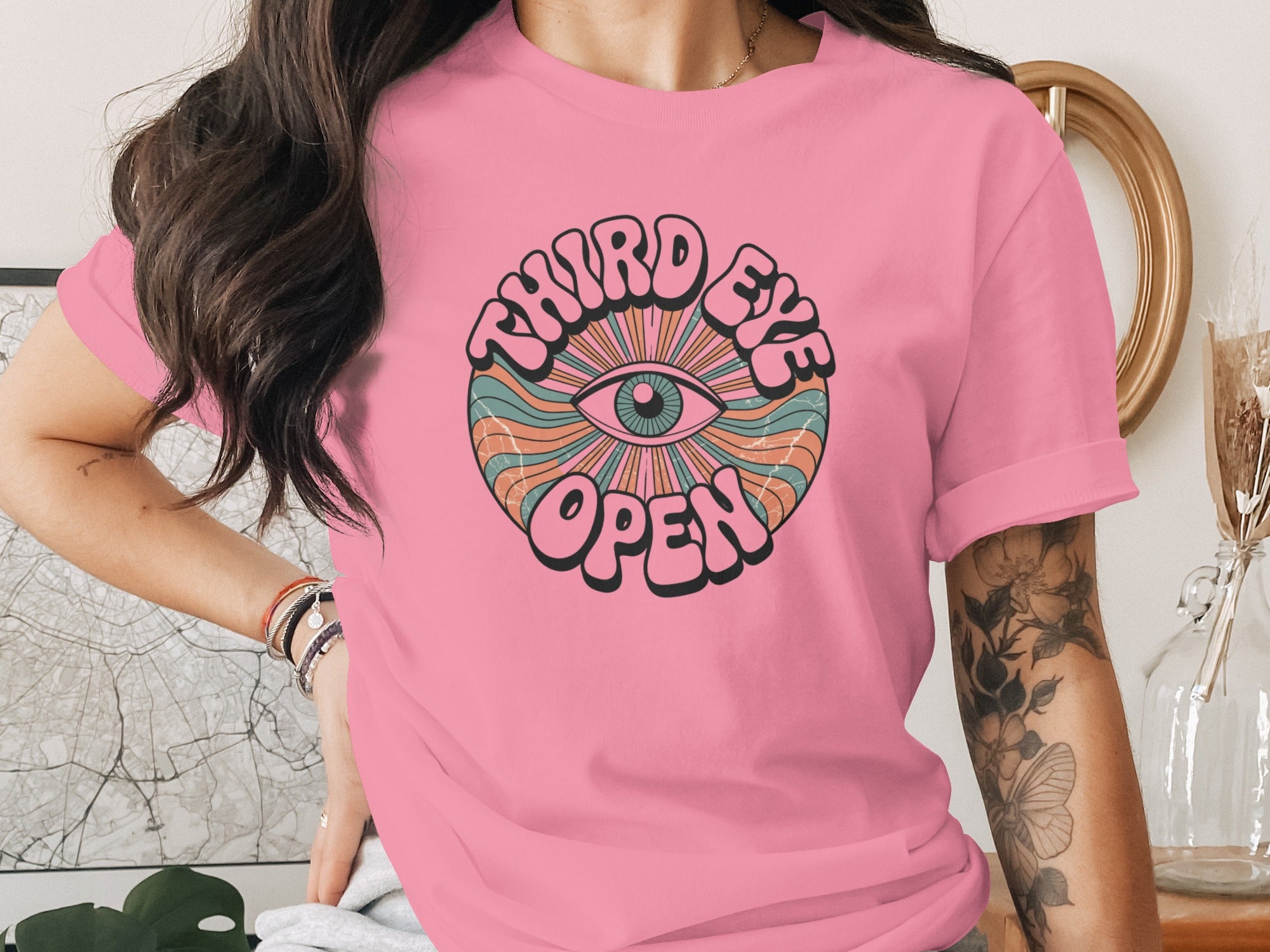 Third Eye Open Psychedelic Graphic T-Shirt