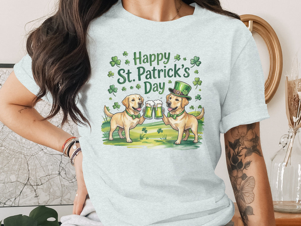 Happy St. Patrick's Day with Labrador Dogs T-shirt