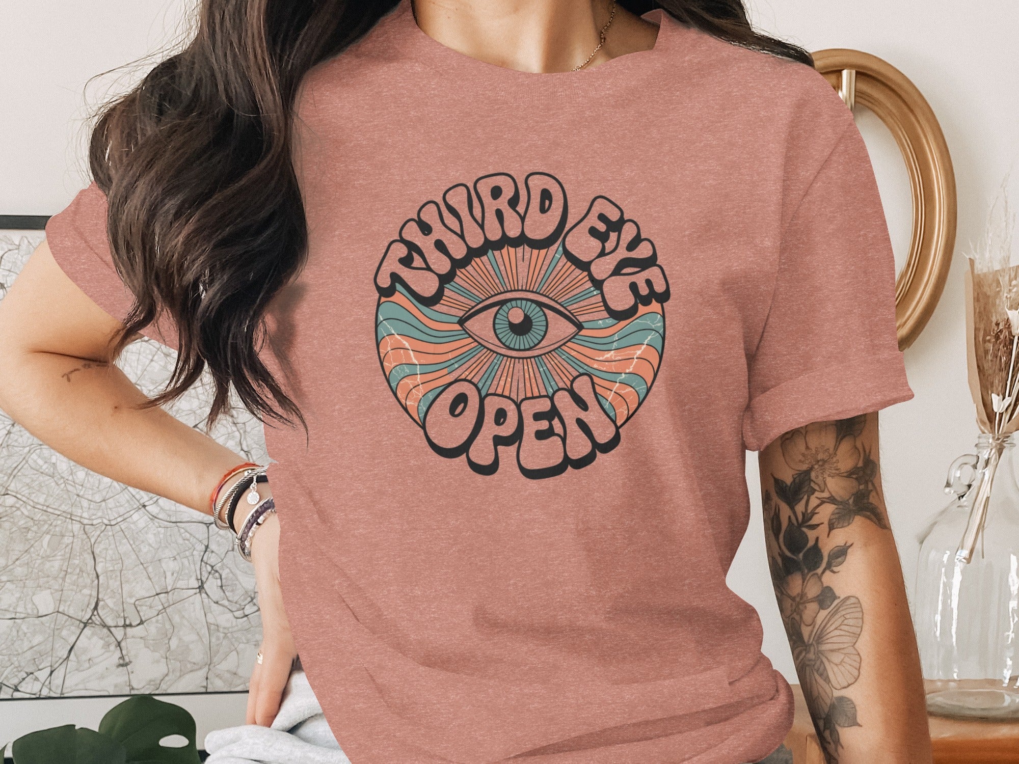 Third Eye Open Spiritual Graphic Tee Shirt