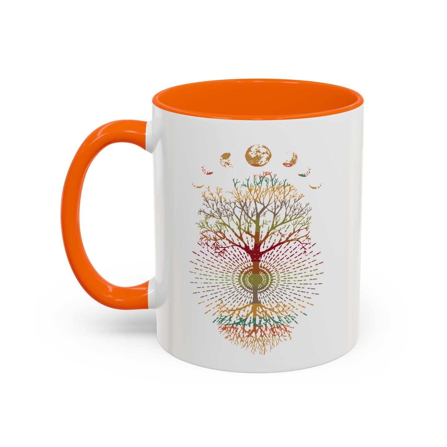 Coffee Mug Retro Tree of Life Phases of the Moon Mug