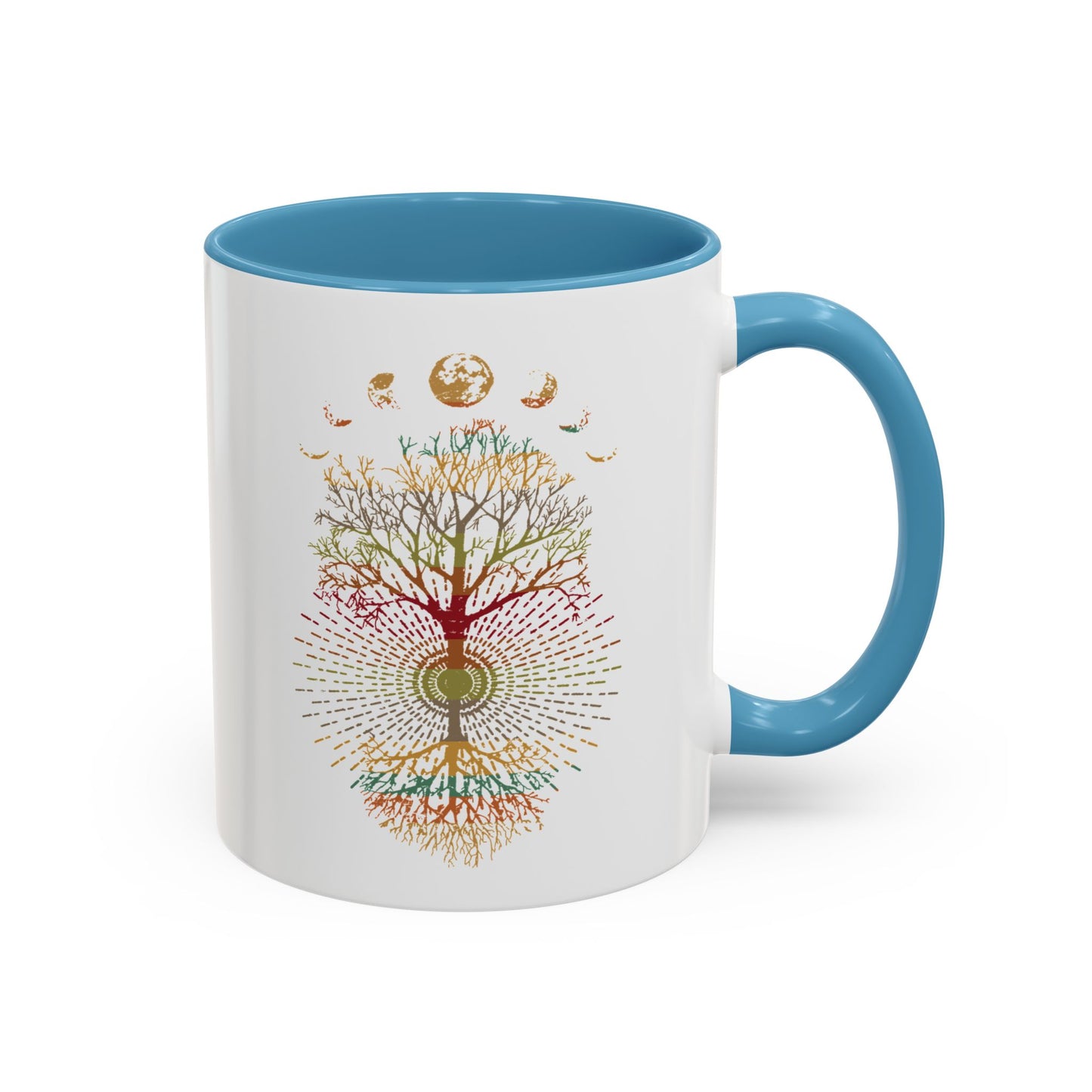 Coffee Mug Retro Tree of Life Phases of the Moon Mug