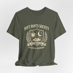 Soft Pants Society Funny T-Shirt — Jogging Pants Lovers Tee - WrinkledHippie