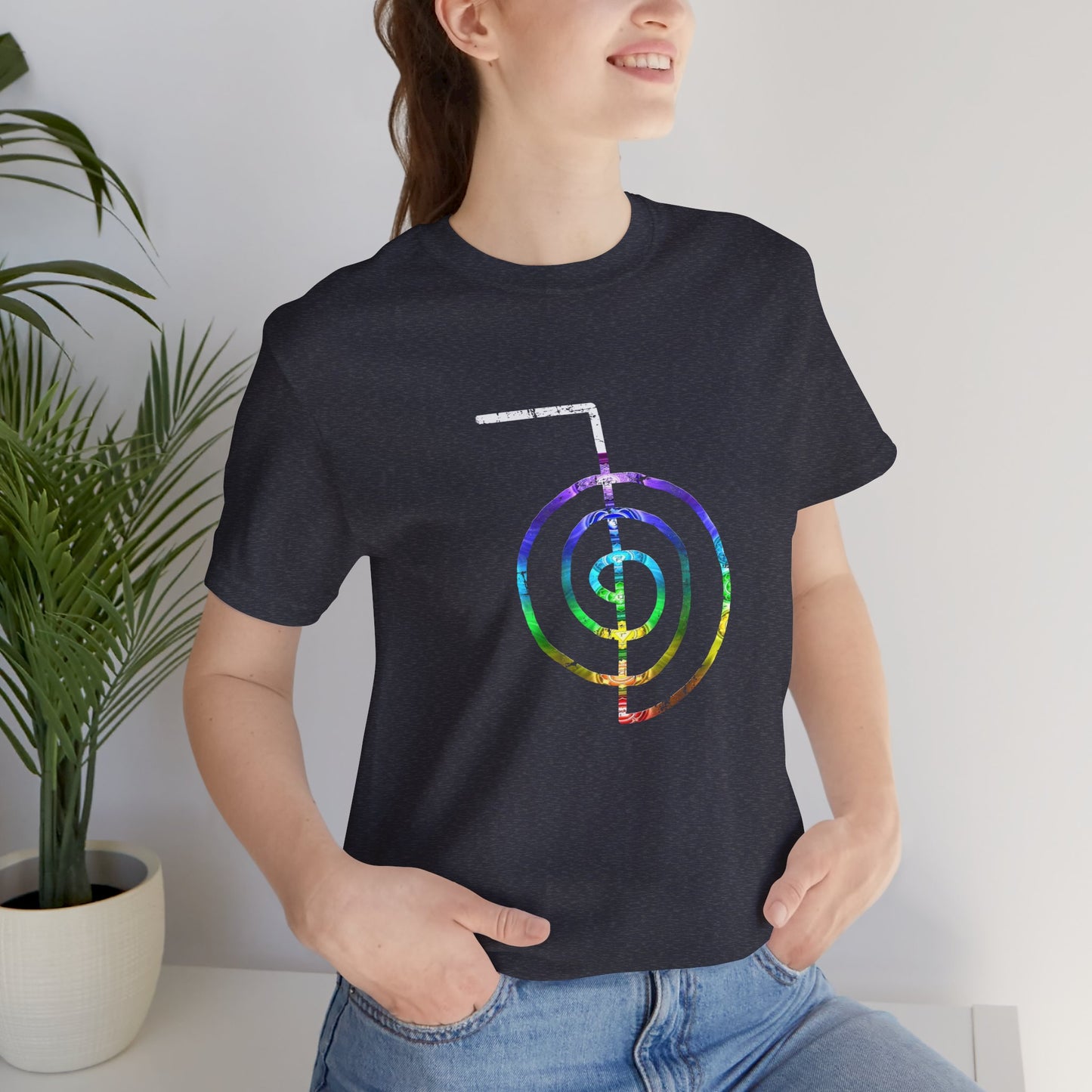 Choku Rei Reiki Power Symbol Chakra Colors T-Shirt