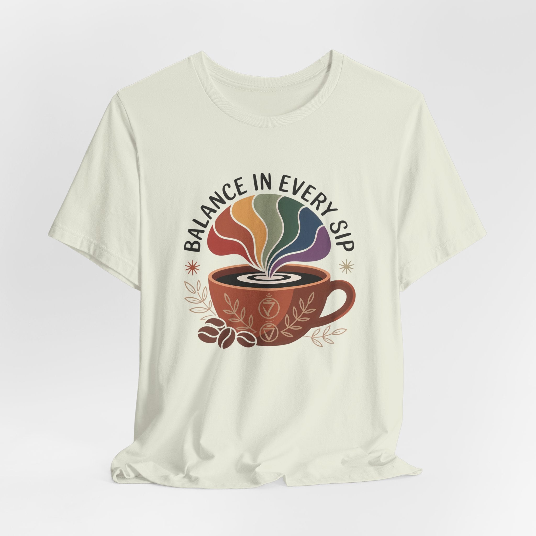Balance In Every Sip Coffee Illustration Graphic T-Shirt