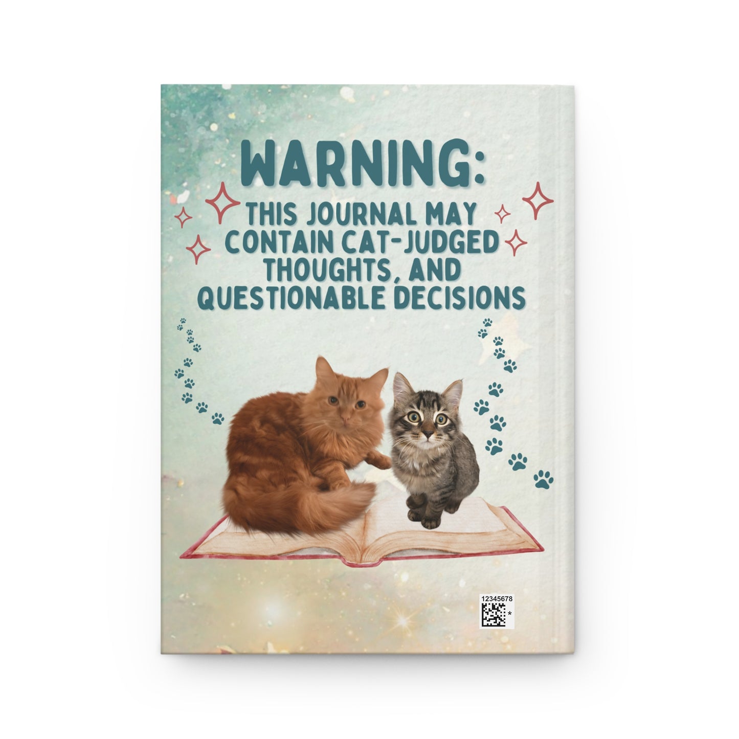 Hardcover Journal — "Private Thoughts That Only My Cats Know" Cute Cat Notebook (Warning: Cat‑Judged Thoughts)