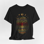 Phases of the Moon Retro 60's 70's Vibe Tree of Life T-Shirt
