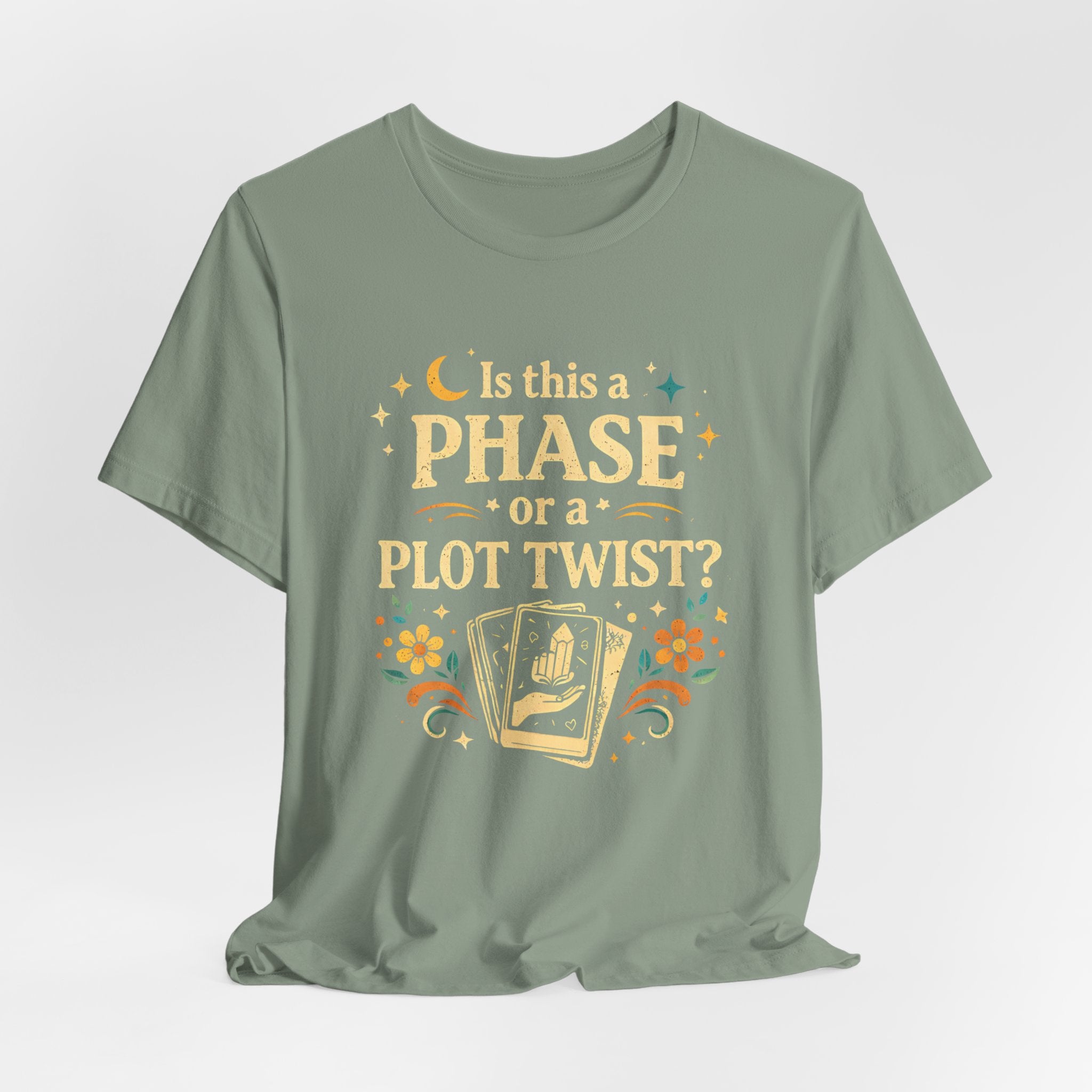 Funny Midlife Plot Twist T-Shirt — “Is This a Phase or a Plot Twist?”