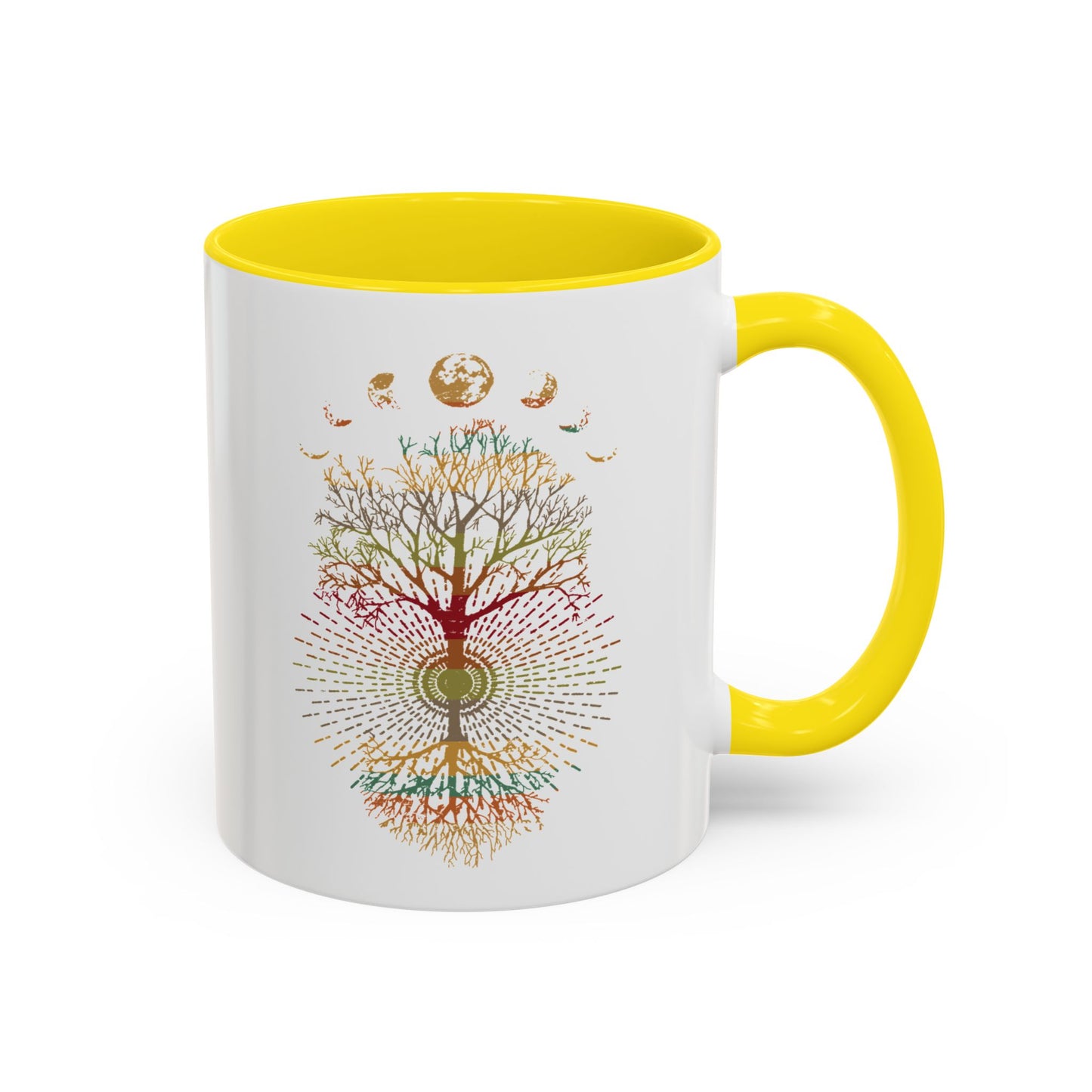 Coffee Mug Retro Tree of Life Phases of the Moon Mug