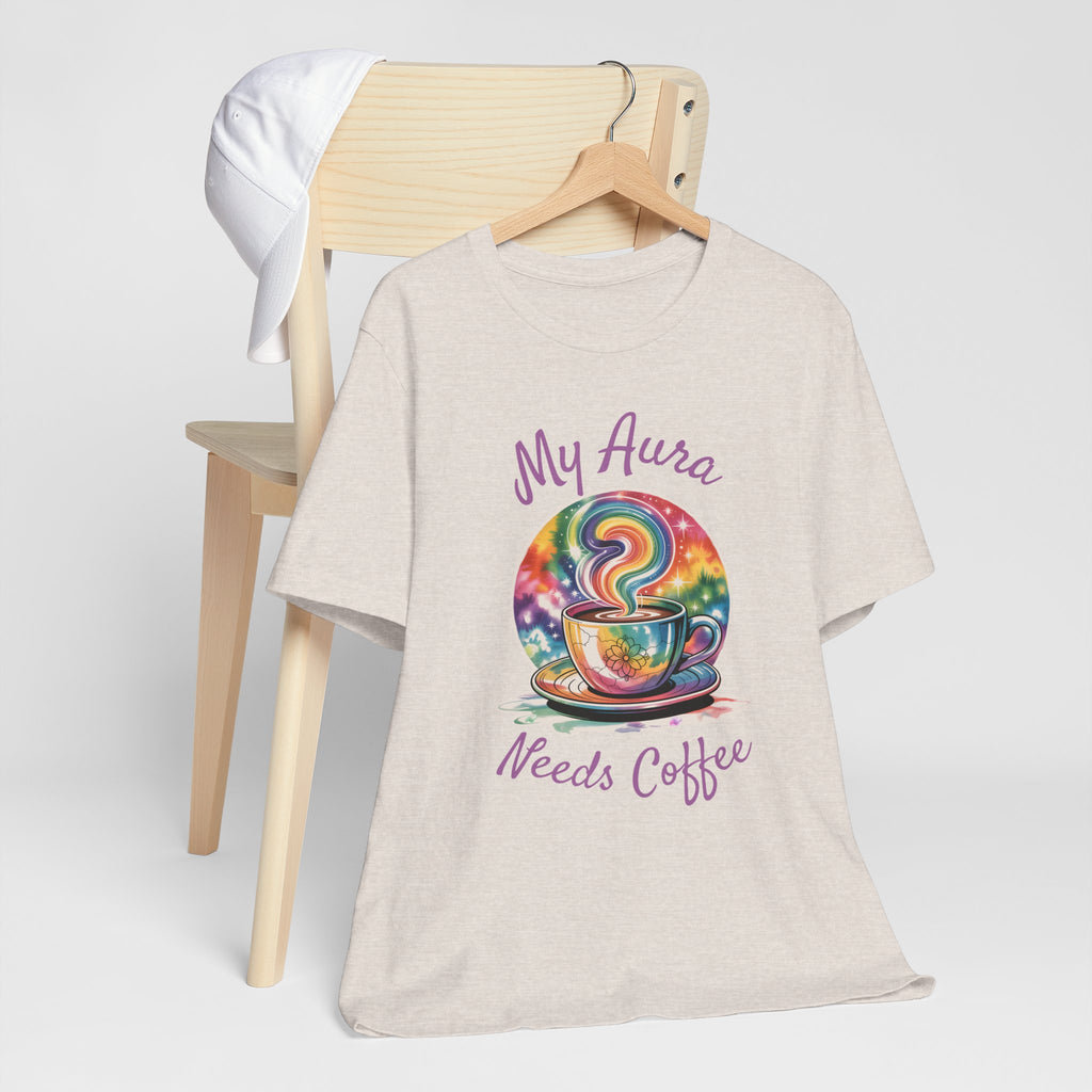 My Aura Needs Coffee Spiritual Coffee Lover Funny T-Shirt - WrinkledHippie