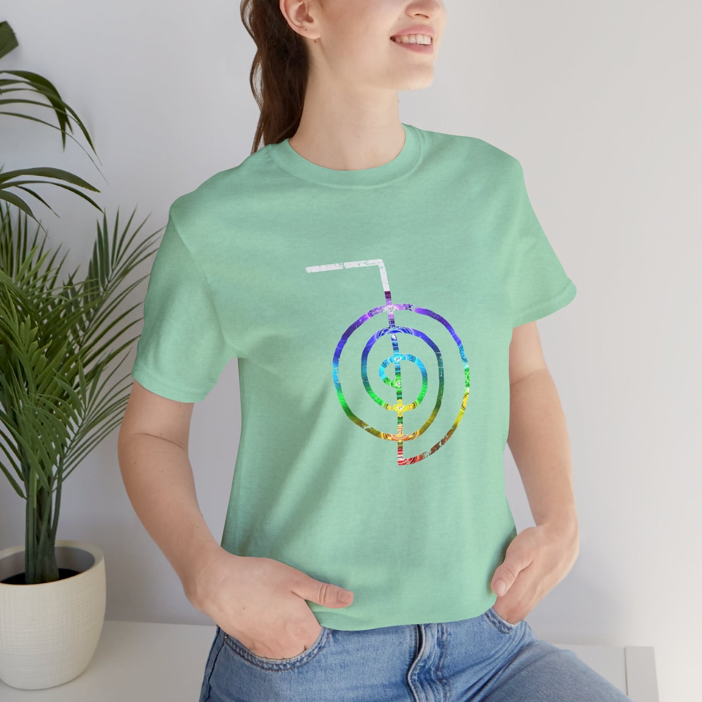 Choku Rei Reiki Power Symbol Chakra Colors T-Shirt