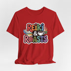 Reiki & Roasts Coffee Tee — Chakra Spiritual Coffee Lover T‑Shirt - WrinkledHippie