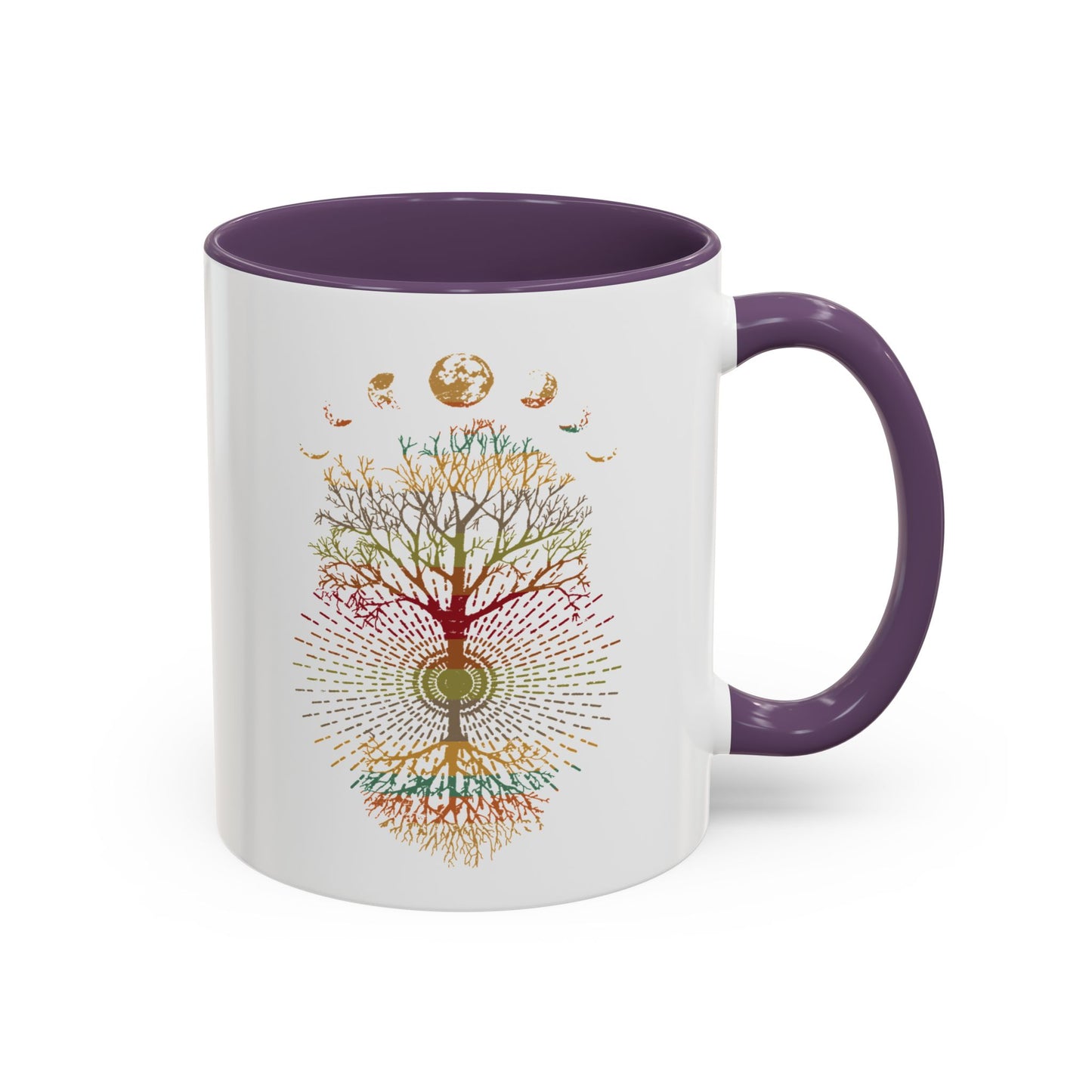 Coffee Mug Retro Tree of Life Phases of the Moon Mug