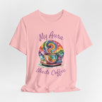 My Aura Needs Coffee Spiritual Coffee Lover Funny T-Shirt - WrinkledHippie