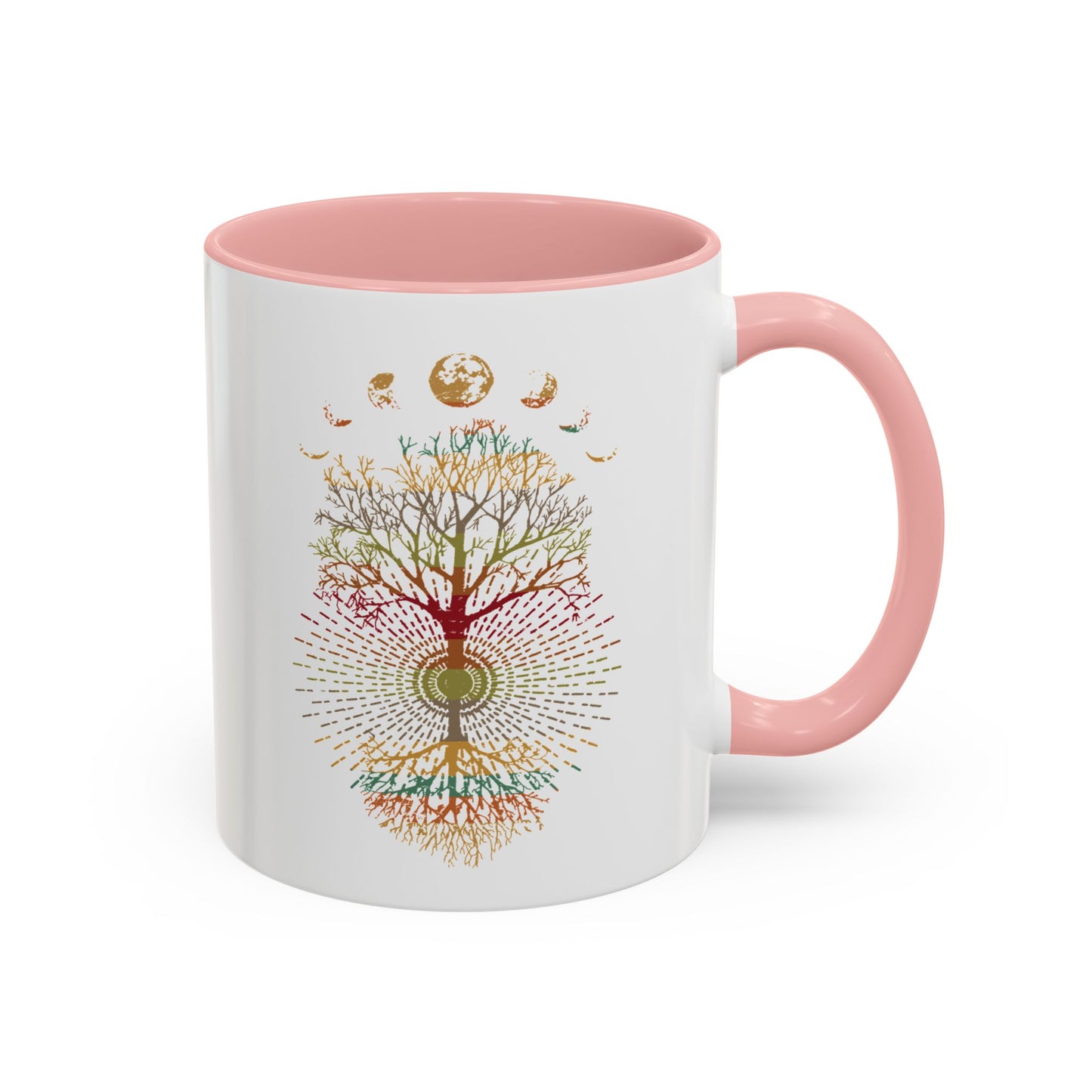 Coffee Mug Retro Tree of Life Phases of the Moon Mug