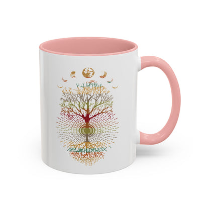 Coffee Mug Retro Tree of Life Phases of the Moon Mug