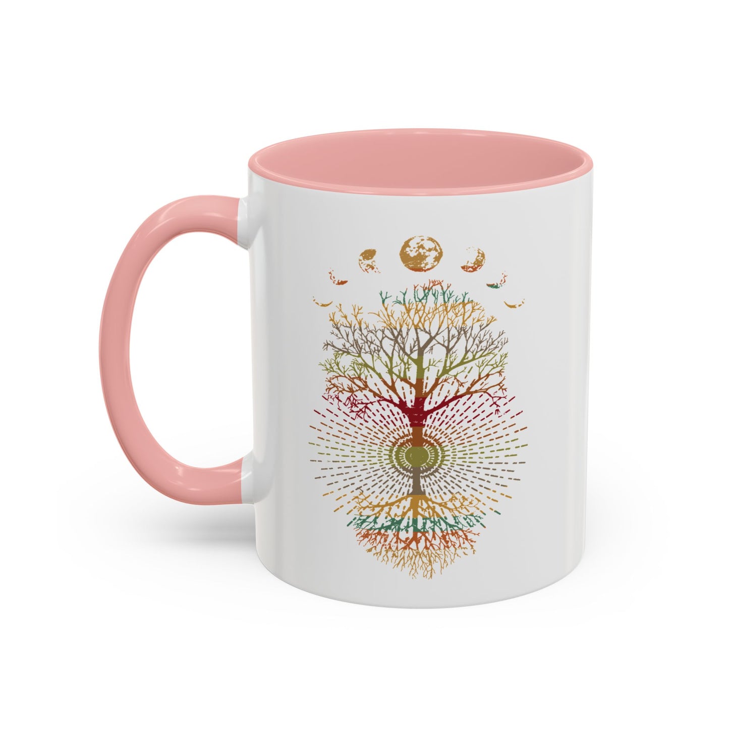 Coffee Mug Retro Tree of Life Phases of the Moon Mug