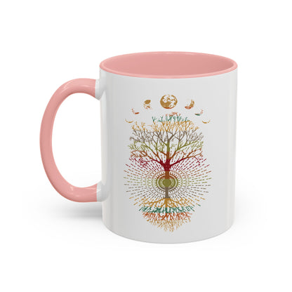 Coffee Mug Retro Tree of Life Phases of the Moon Mug
