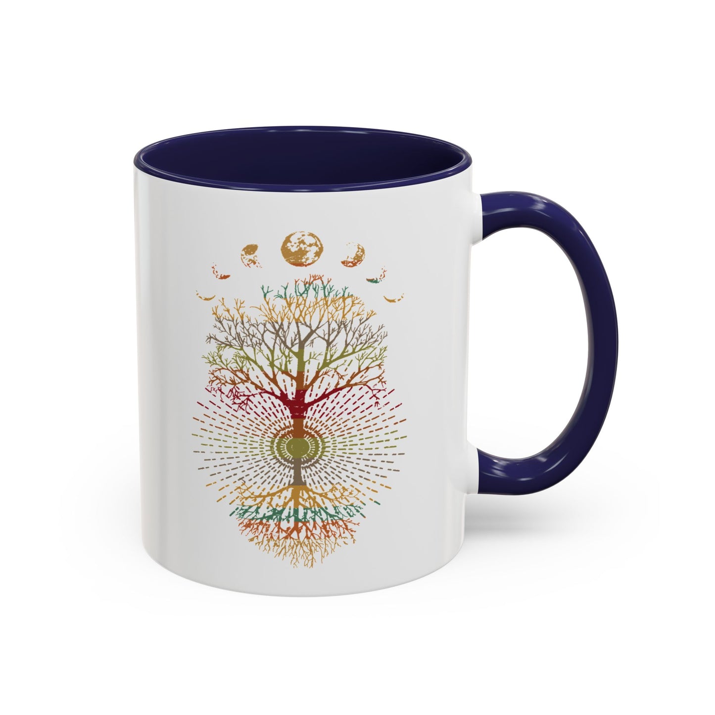 Coffee Mug Retro Tree of Life Phases of the Moon Mug
