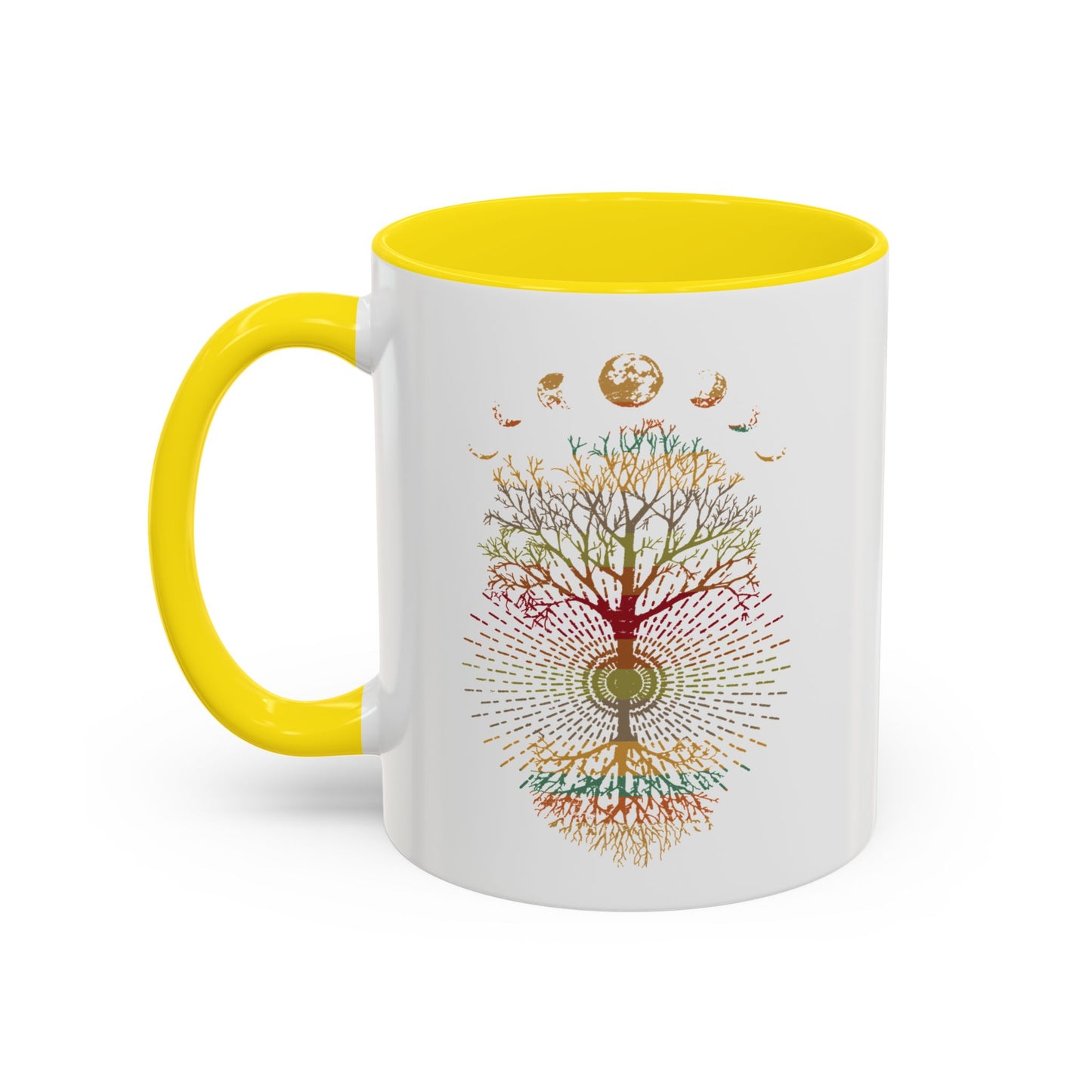 Coffee Mug Retro Tree of Life Phases of the Moon Mug
