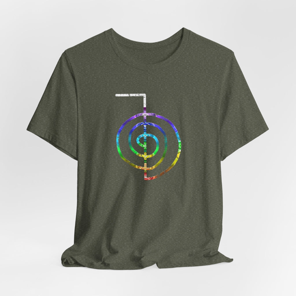 Choku Rei Reiki Power Symbol Chakra Colors T-Shirt