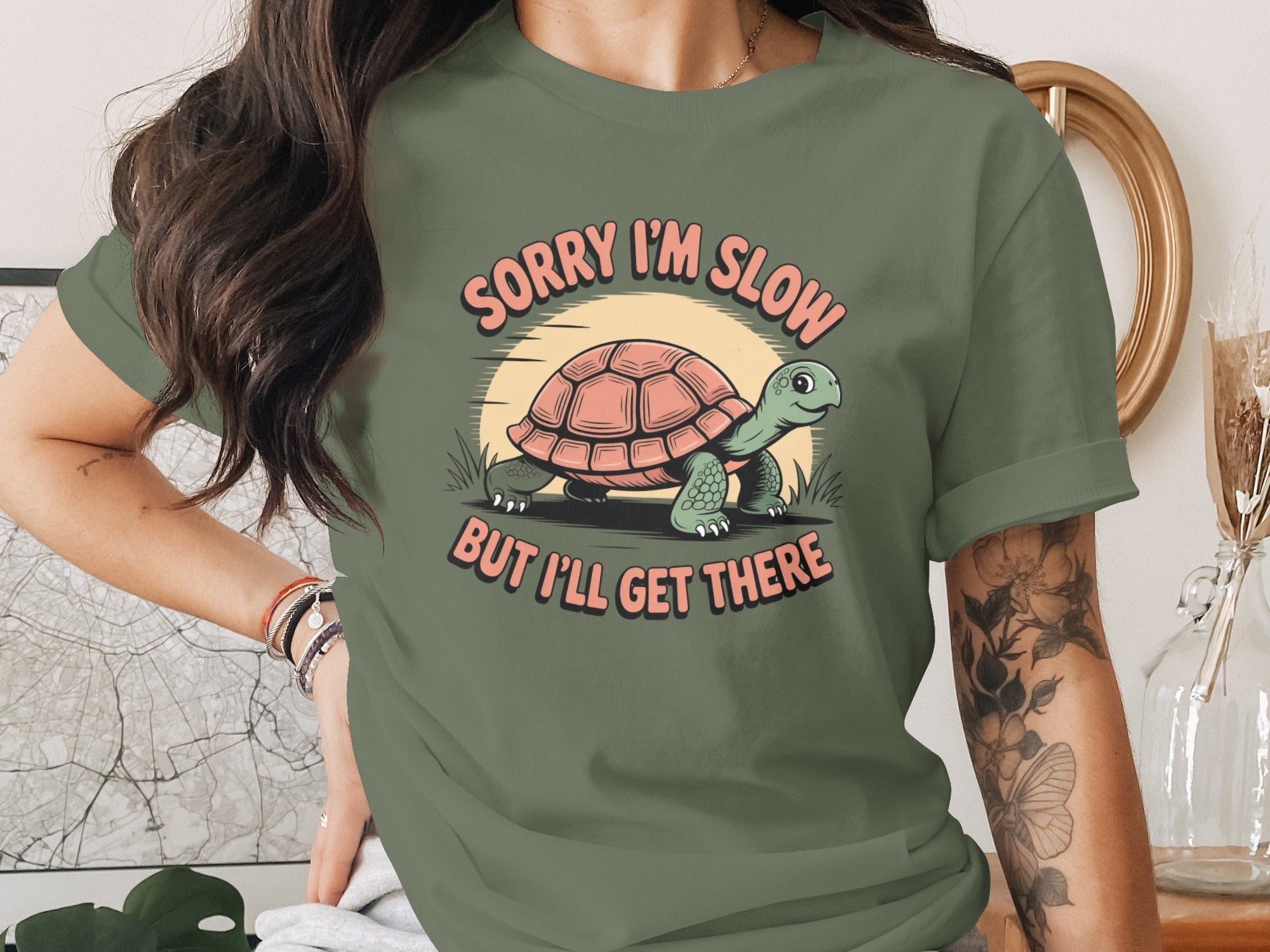 Sorry I'm Slow But I'll Get There Graphic Tee