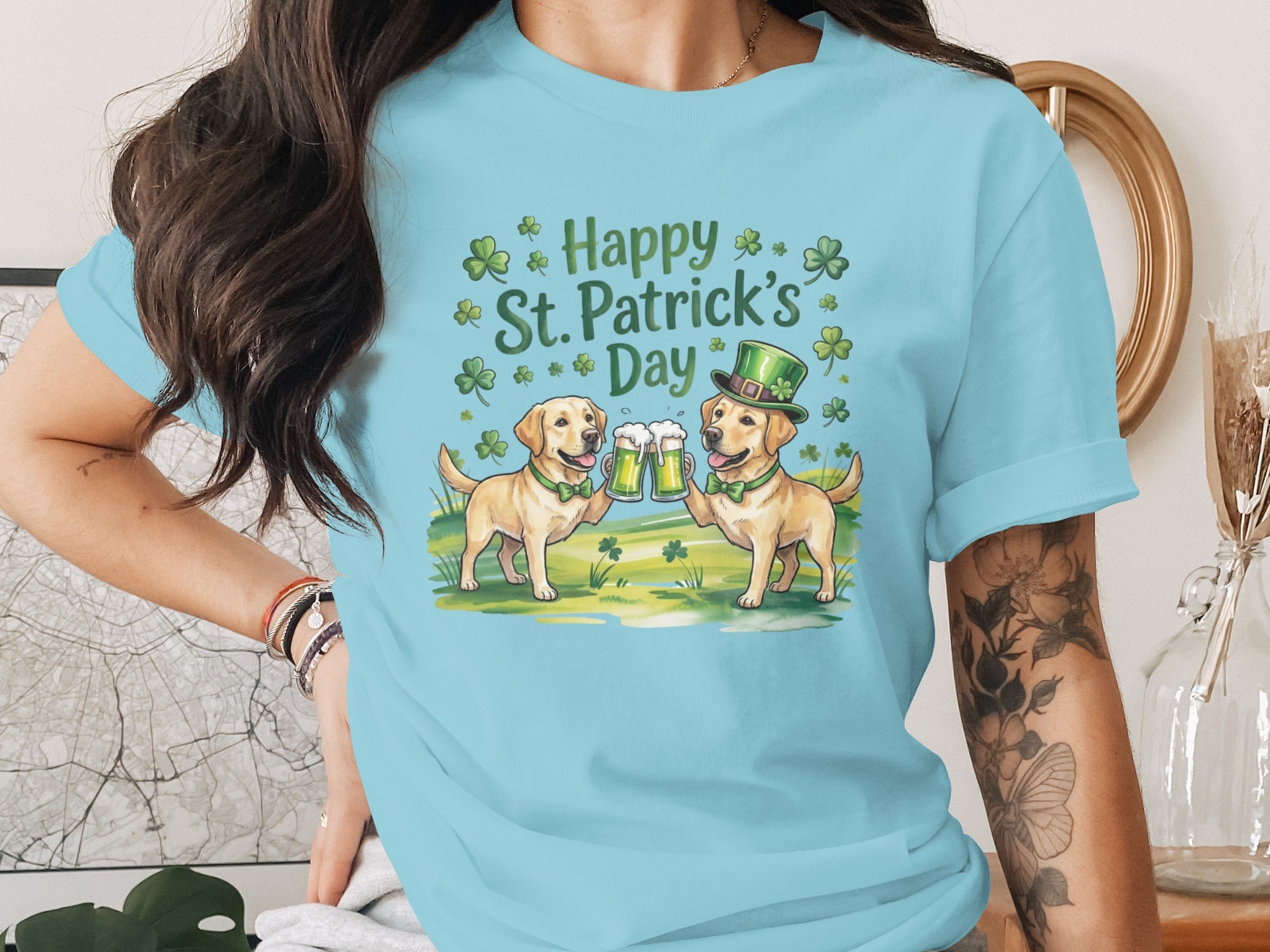 Happy St. Patrick's Day Dogs Irish Celebration Shirt