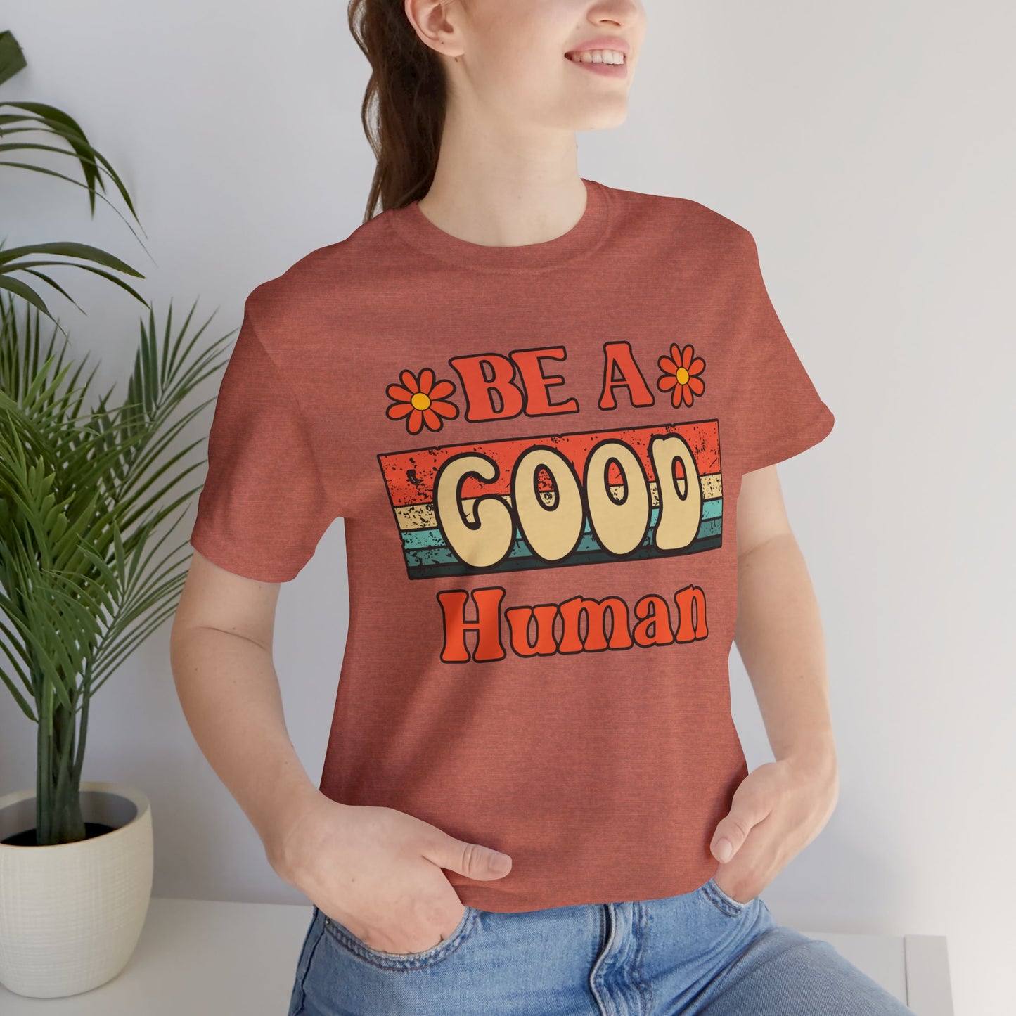 Be A Good Human Retro T-Shirt