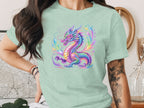 Colorful Vibrant Dragon Graphic T-Shirt for All Ages