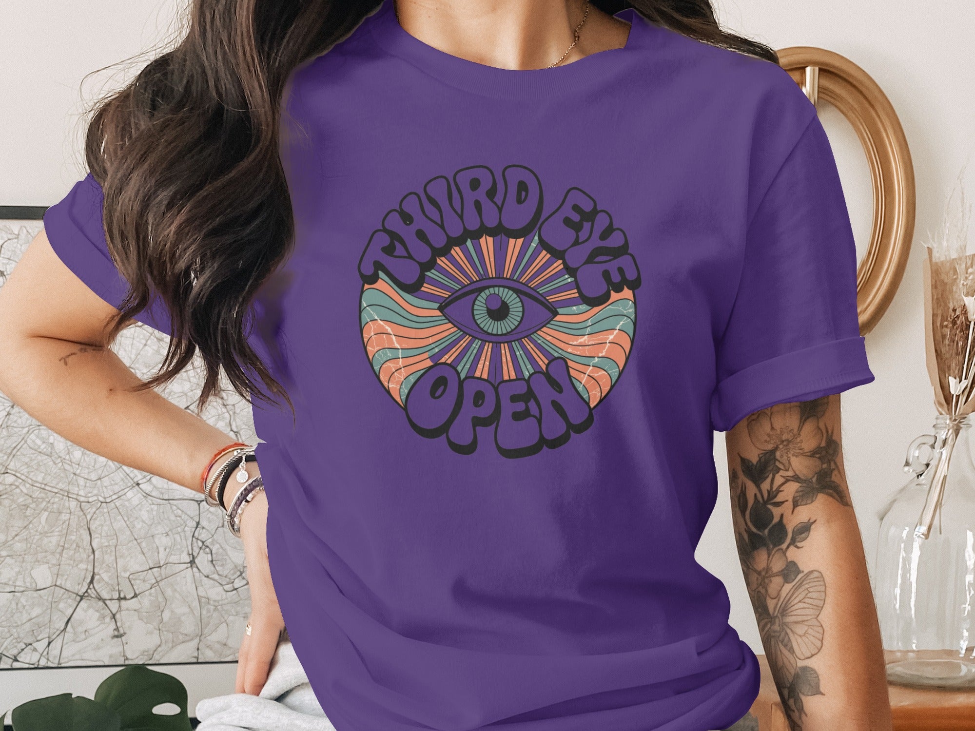 Third Eye Open Psychedelic Graphic T-Shirt