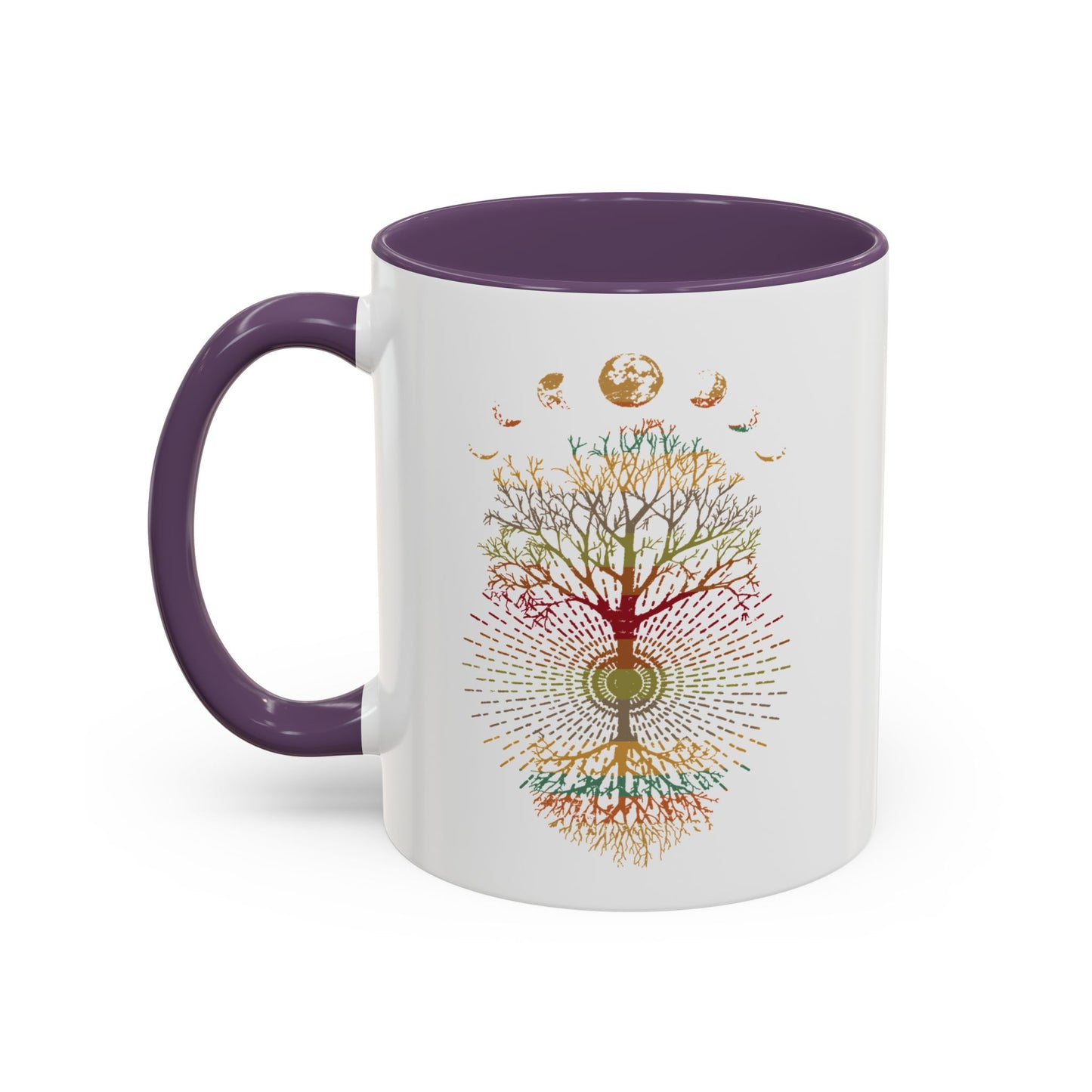 Coffee Mug Retro Tree of Life Phases of the Moon Mug