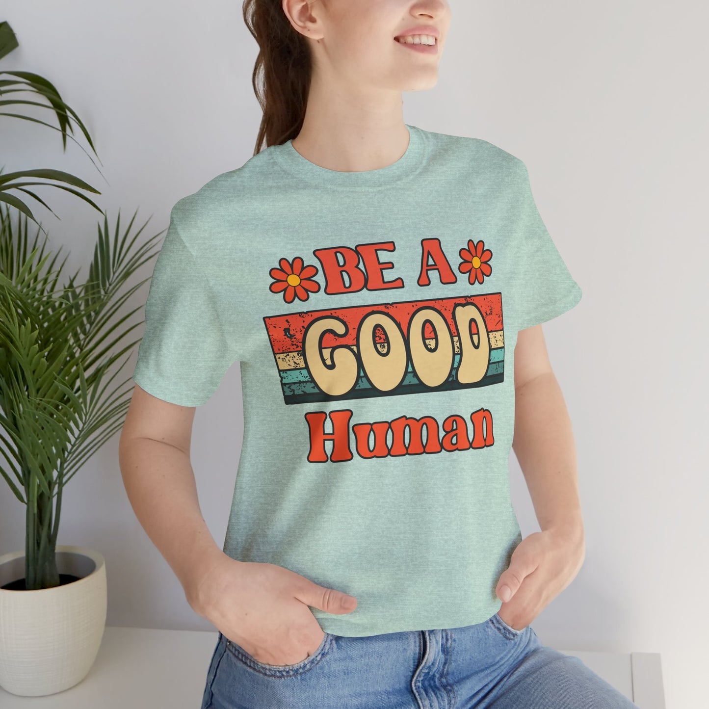 Be A Good Human Retro T-Shirt