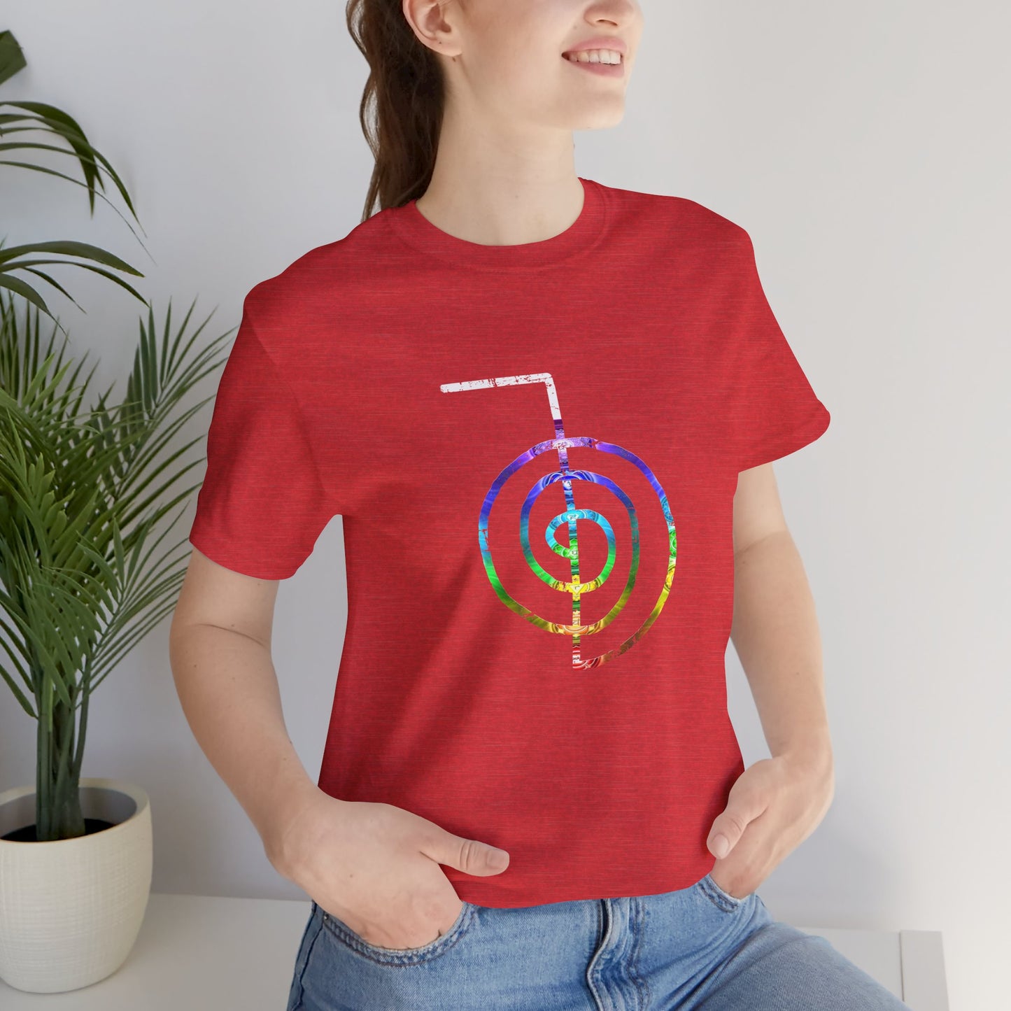 Choku Rei Reiki Power Symbol Chakra Colors T-Shirt