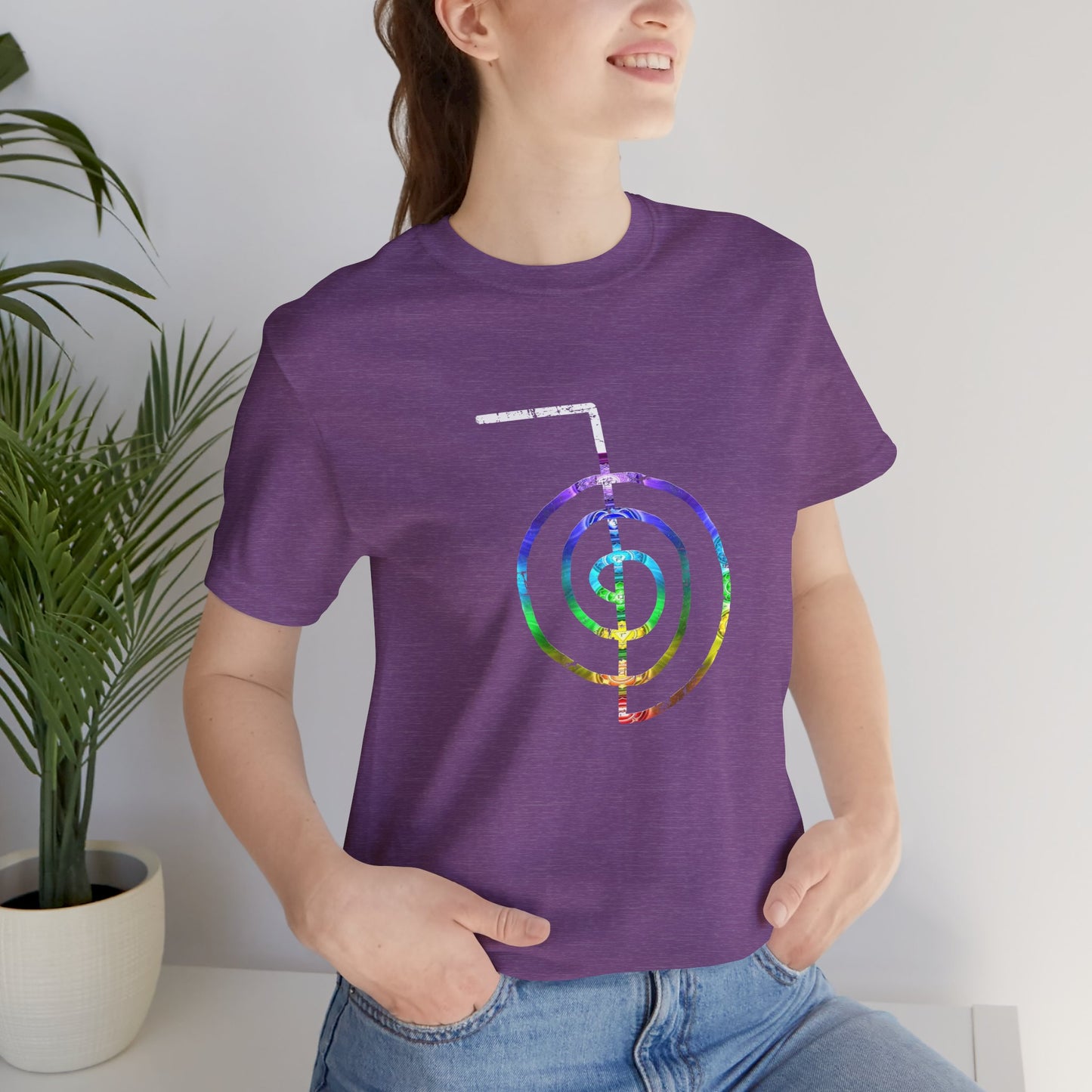 Choku Rei Reiki Power Symbol Chakra Colors T-Shirt