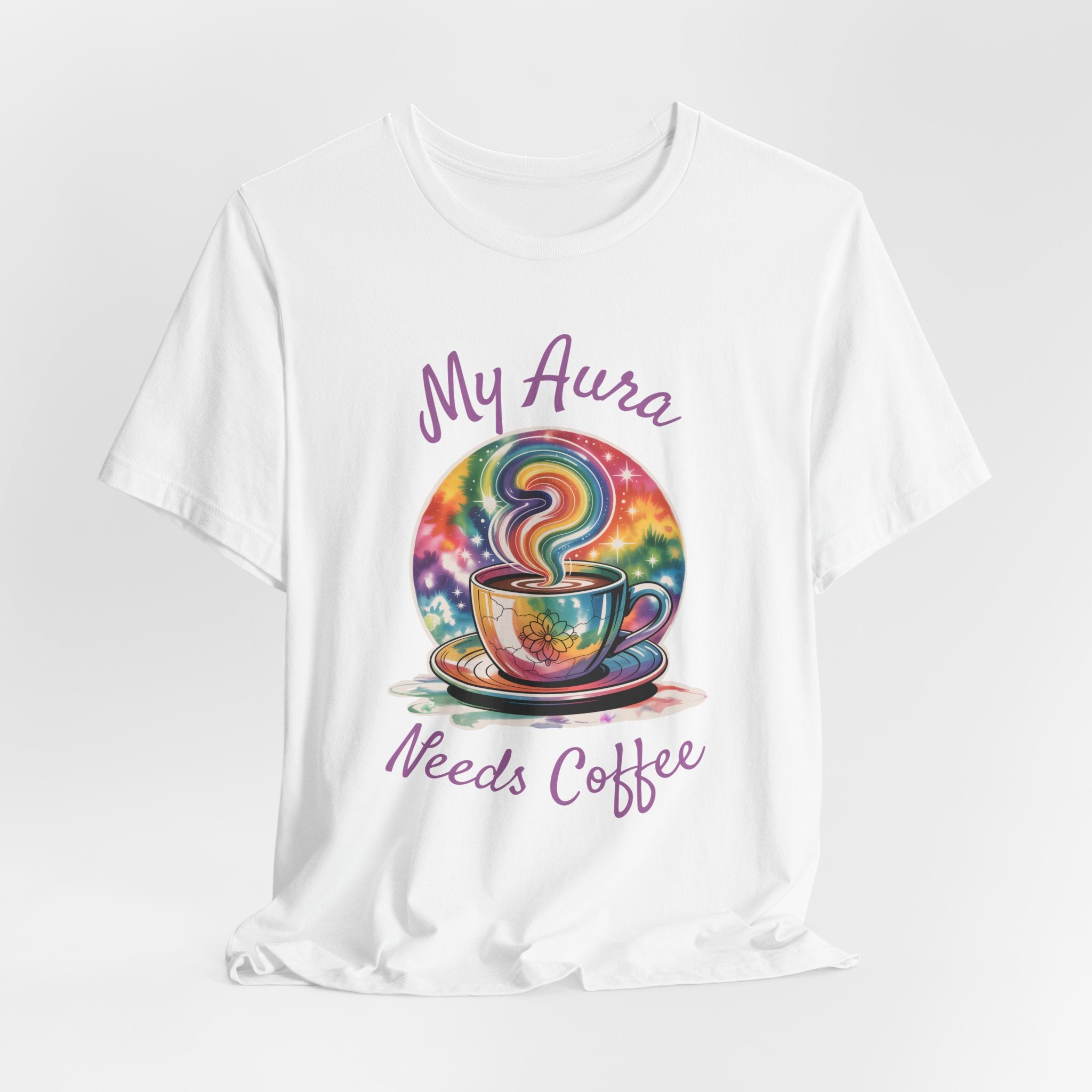 My Aura Needs Coffee Spiritual Coffee Lover Funny T-Shirt - WrinkledHippie