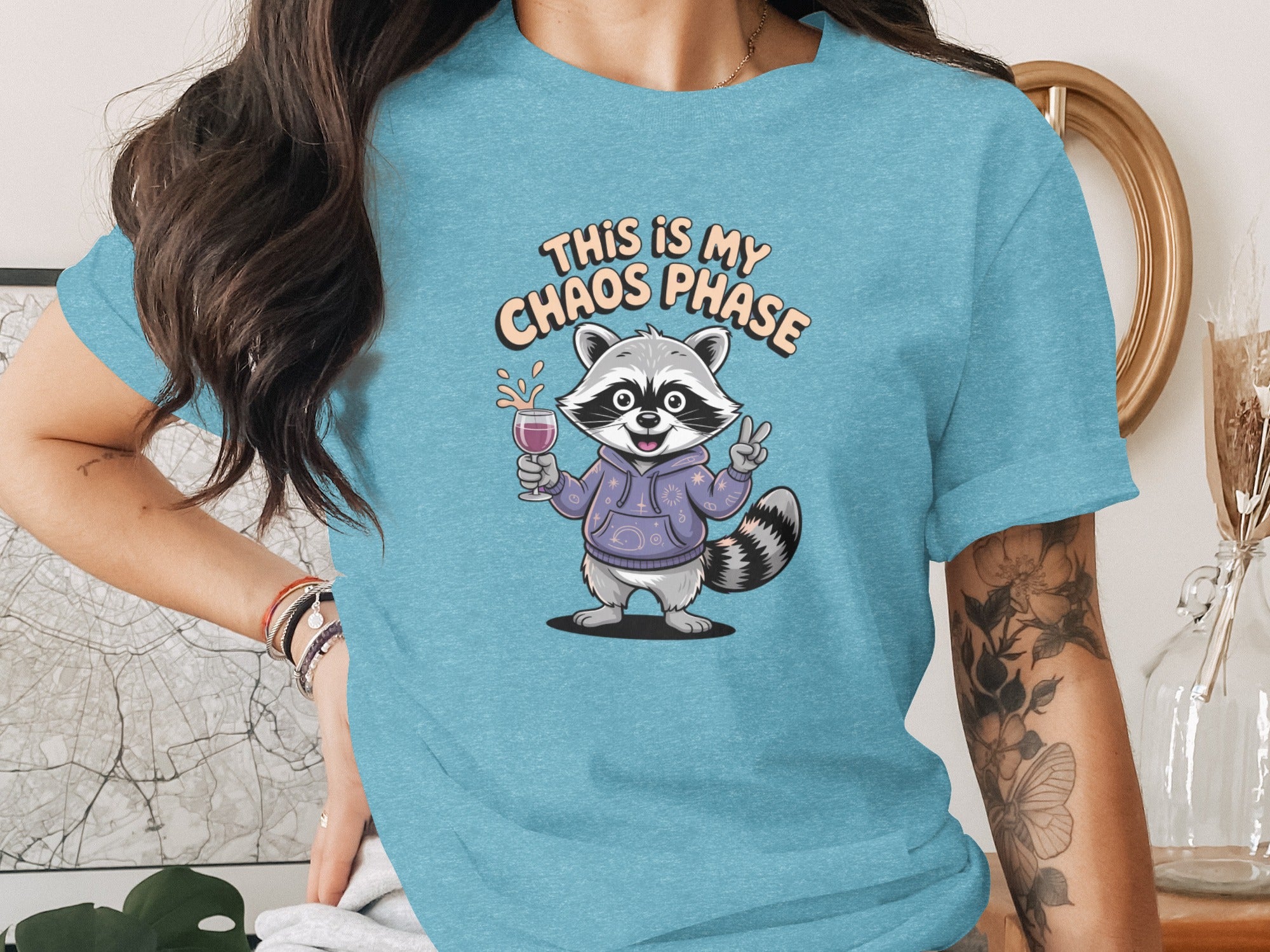 This Is My Chaos Phase Raccoon Graphic T-shirt