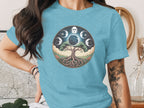Phases of the Moon and Tree of Life Graphic Shirt