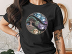 Moon Phases and Tree of Life Design T-Shirt