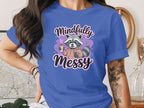 Mindfully Messy Raccoon Holding Coffee T-shirt