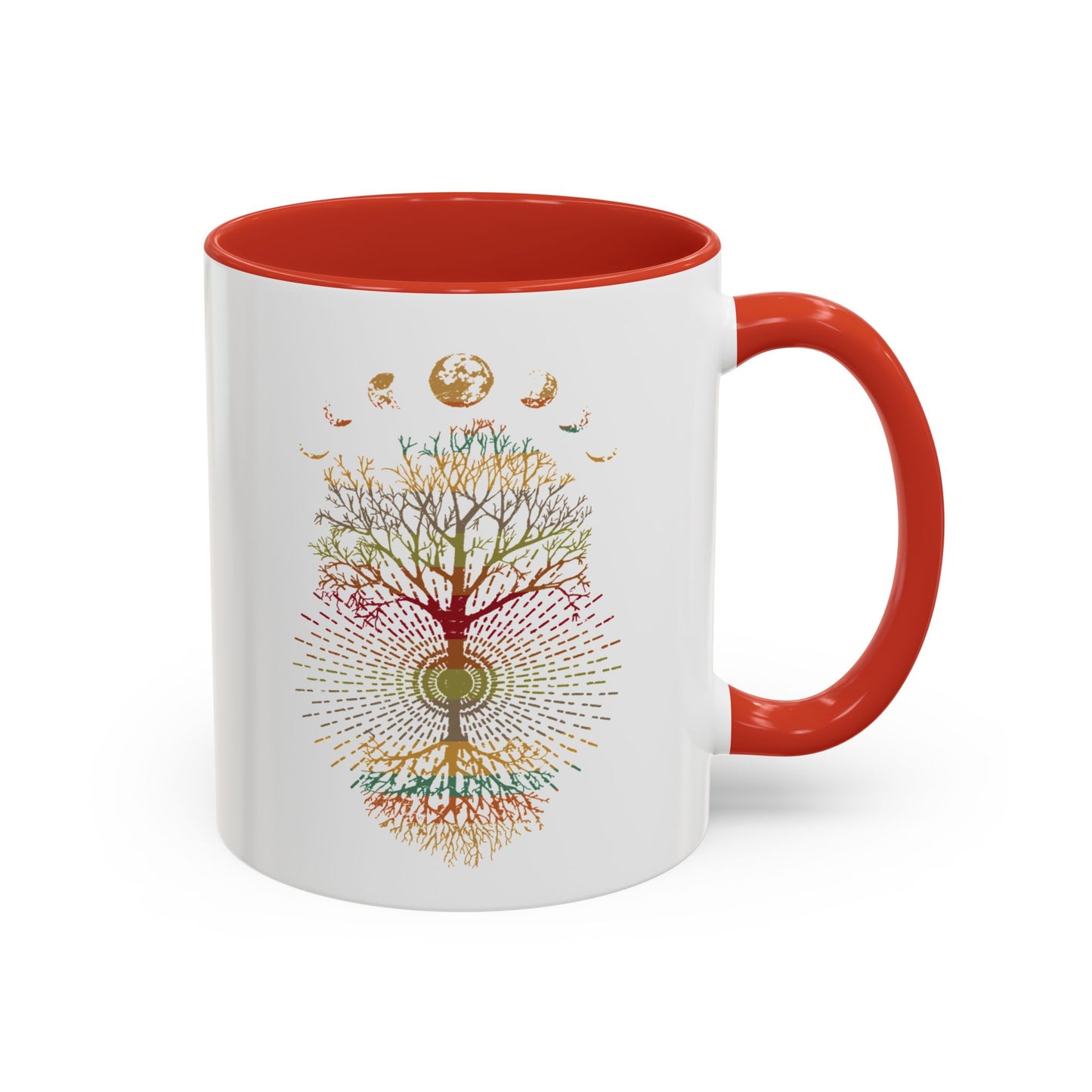 Coffee Mug Retro Tree of Life Phases of the Moon Mug