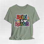Reiki & Roasts Coffee Tee — Chakra Spiritual Coffee Lover T‑Shirt - WrinkledHippie
