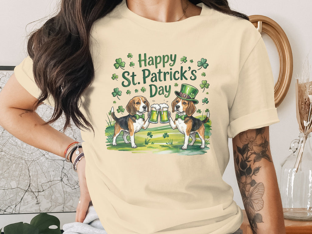 Happy St. Patrick's Day Beagle T-shirt Celebration Item
