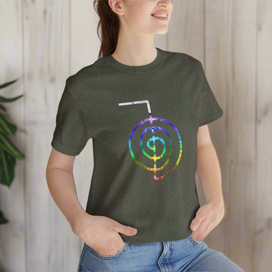 Choku Rei Reiki Power Symbol Chakra Colors T-Shirt