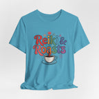 Reiki & Roasts Coffee Tee — Spiritual Coffee Lover T‑Shirt - WrinkledHippie