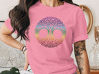 Pink T-Shirt with Celtic Tree Skull Design T-Shirt
