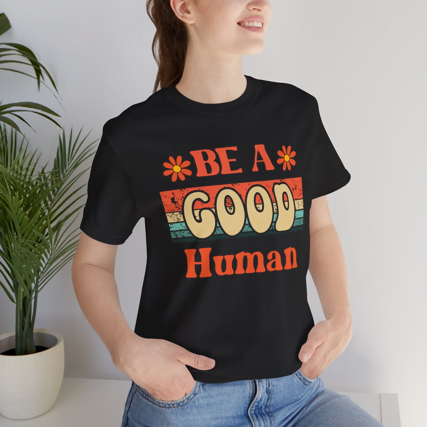 Be A Good Human Retro T-Shirt
