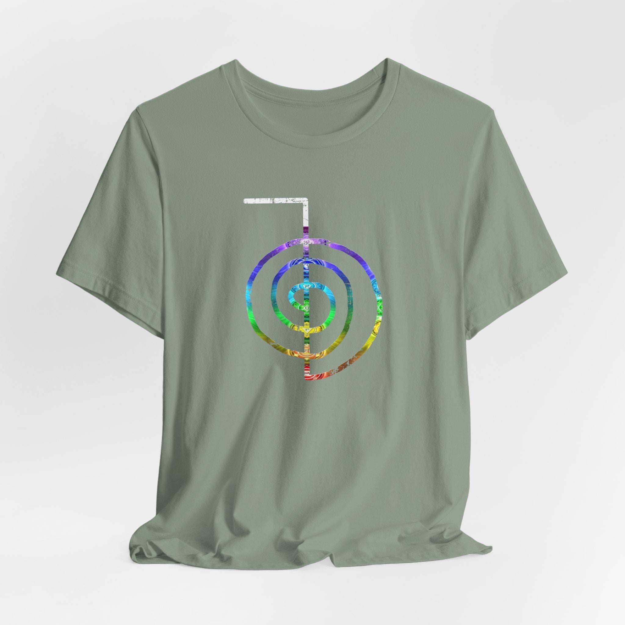 Choku Rei Reiki Power Symbol Chakra Colors T-Shirt