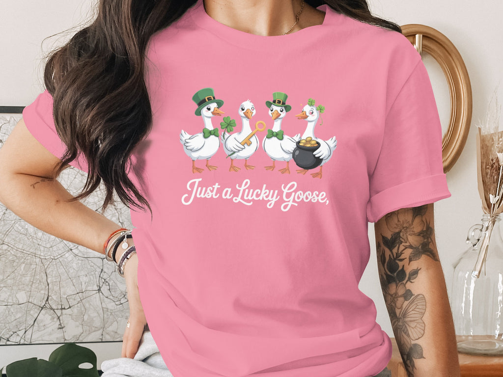 Just a Lucky Goose St Patrick's Day T-shirt