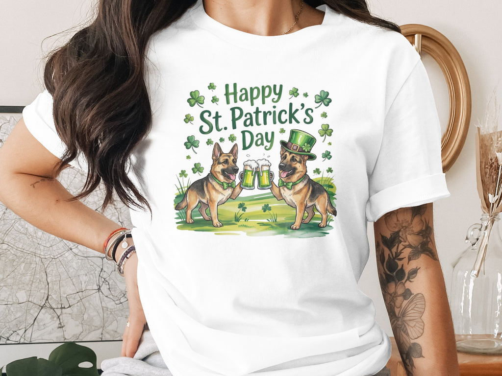 Happy St. Patrick's Day German Shepherd T-shirt