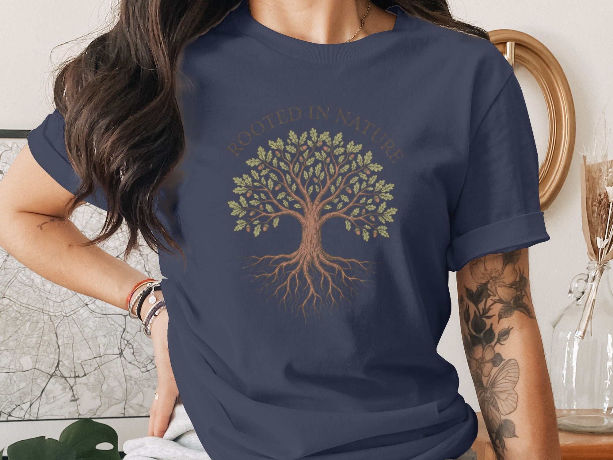 Rooted in Nature Tree Graphic Women's T-Shirt