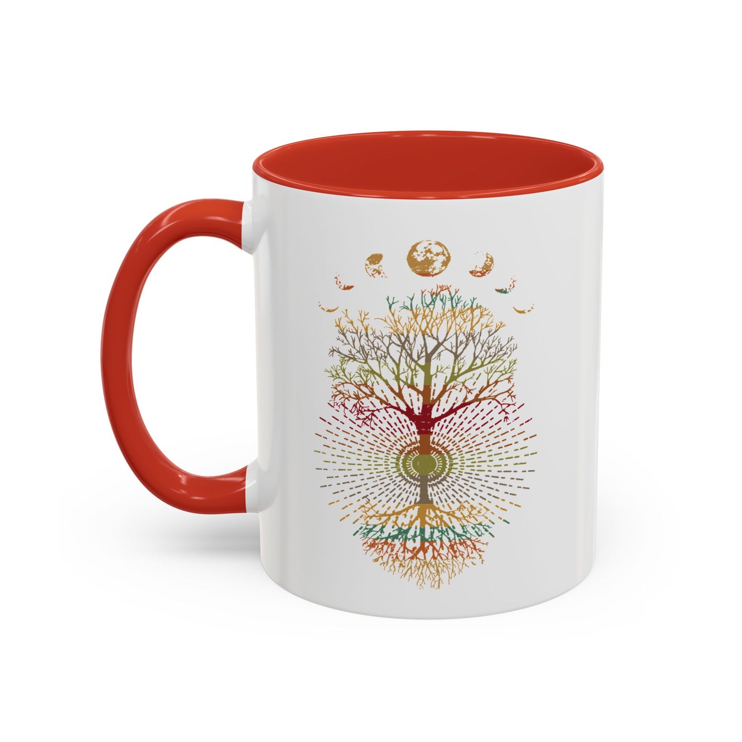 Coffee Mug Retro Tree of Life Phases of the Moon Mug
